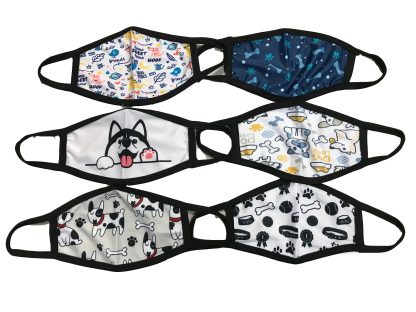 Masque de toilettage en lycra avec motifs, Gain Grooming